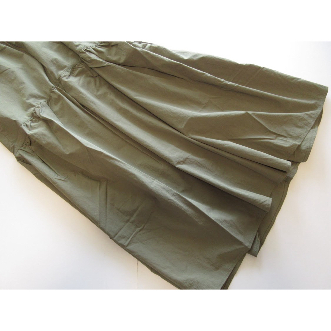 OLIVEdesOLIVE(オリーブデオリーブ)の新品OLIVE des OLIVE ベルト付きティアードフレアスカート/KH レディースのスカート(ロングスカート)の商品写真