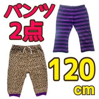 Skip Land - 120cm パンツ 春夏 半ズボン パンツ ポケット 男の子 3点 紫