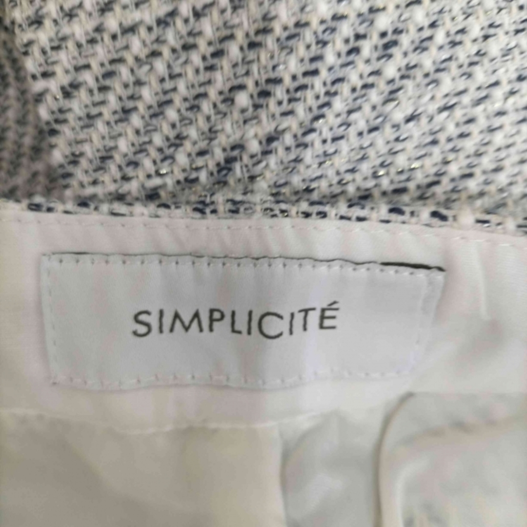 Simplicite(シンプリシテェ)のSIMPLICITE(シンプリシテェ) 綾織りツイードパンツ レディース パンツ レディースのパンツ(その他)の商品写真