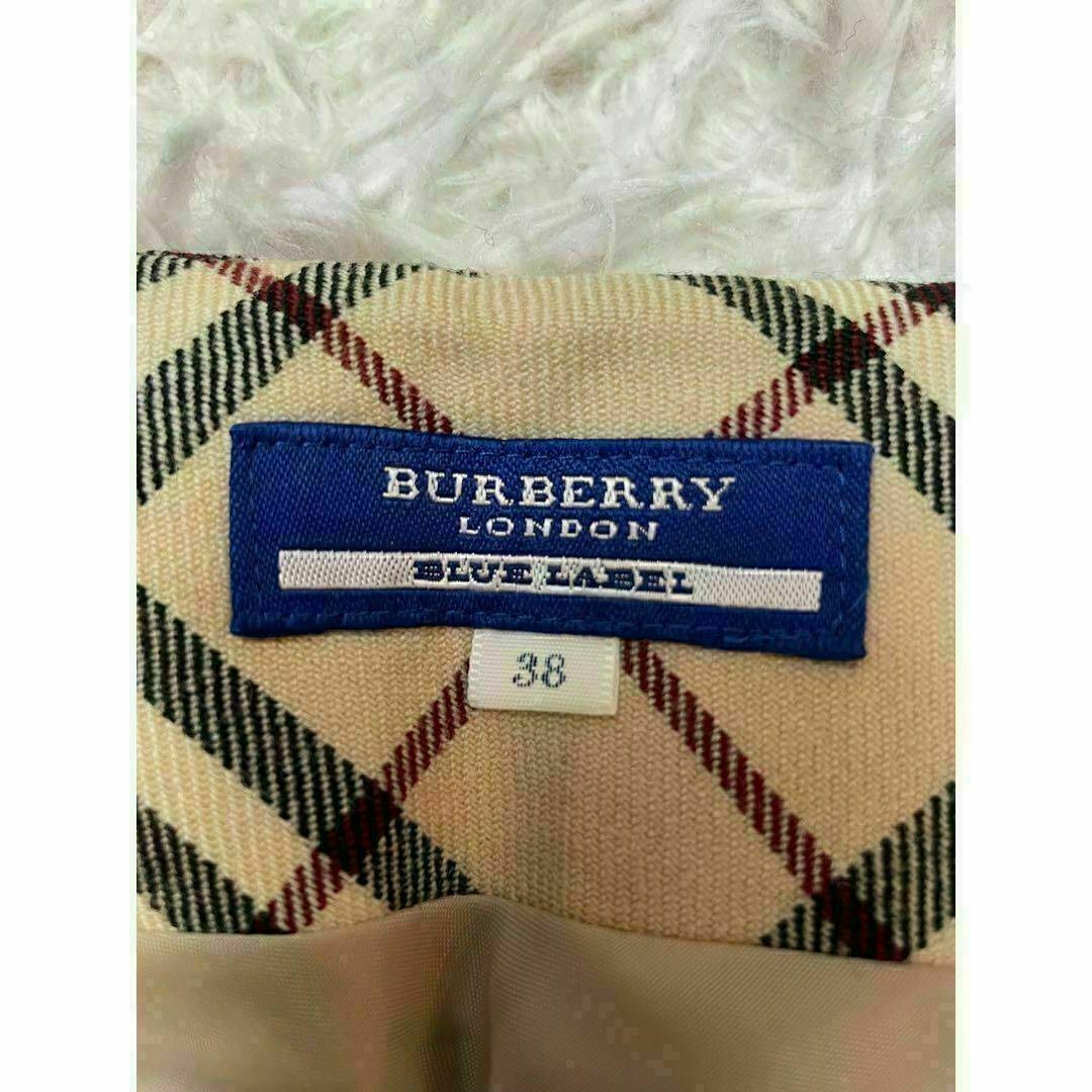 BURBERRY BLUE LABEL(バーバリーブルーレーベル)の【美品】バーバリーブルーレーベル★ラップスカート★ノバチェック★巻きスカート レディースのスカート(ひざ丈スカート)の商品写真