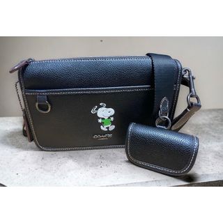 COACH - COACH  ピーナッツ　スヌーピー　コラボ　ショルダー　レザー　未使用品