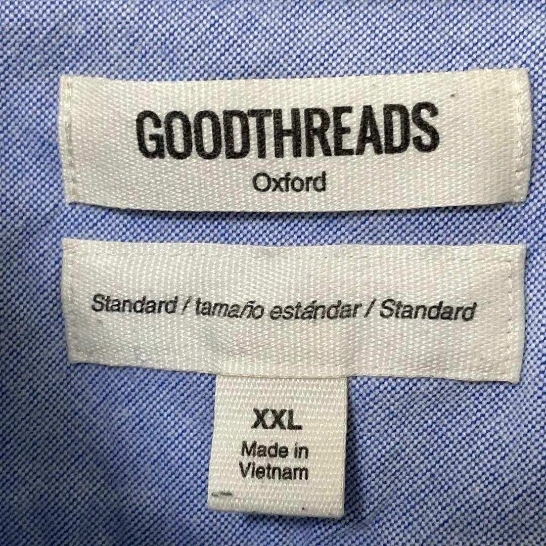 GOODTHREADS アメリカ古着 ビックサイズ 長袖シャツブルー メンズ メンズのトップス(シャツ)の商品写真