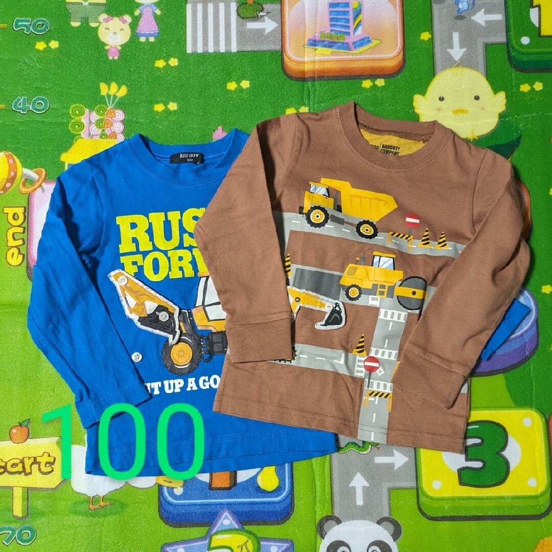 ☆専用☆108.男の子ロンT　100 キッズ/ベビー/マタニティのキッズ服男の子用(90cm~)(Tシャツ/カットソー)の商品写真