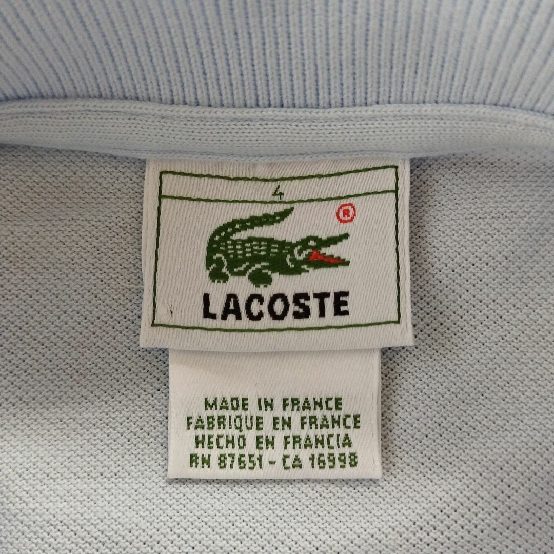 LACOSTE(ラコステ)のフランス製 ラコステ ポロシャツ L1212 ブルー 水色 4 M‐L フレラコ メンズのトップス(ポロシャツ)の商品写真