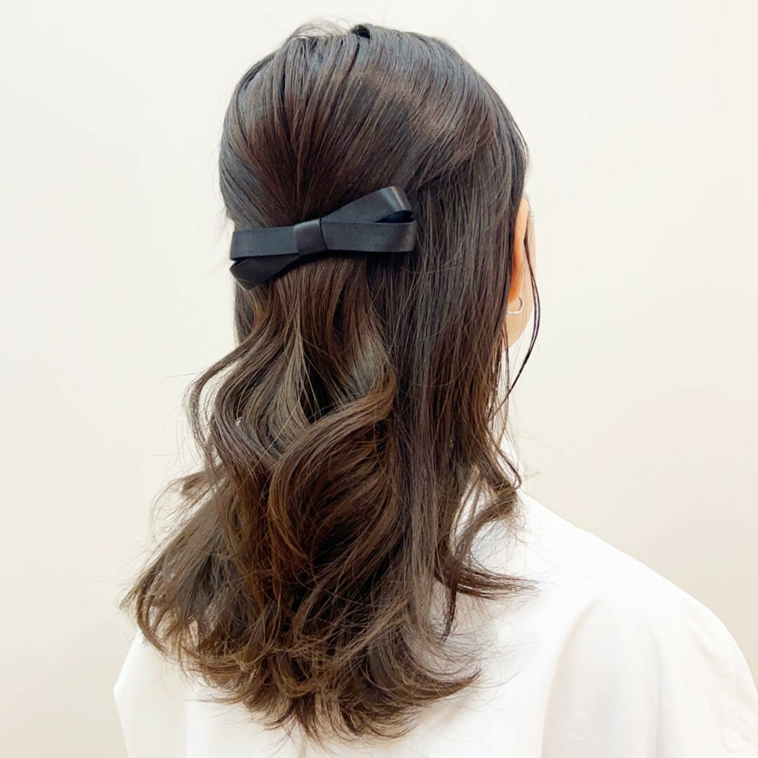 colette malouf(コレットマルーフ)のコレットマルーフ サテン リボン10cm バレッタ レディースのヘアアクセサリー(バレッタ/ヘアクリップ)の商品写真