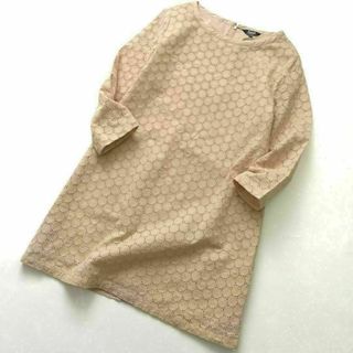 JUNKO SHIMADA - パート２　シマダジュンコ　アイレット刺繍　Aライン　ワンピース　15号　3L