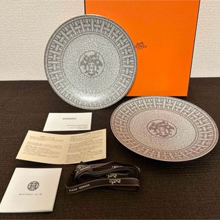 Hermes - エルメス　ヴァンキャトル  プラチナ　デザートプレート　21cm