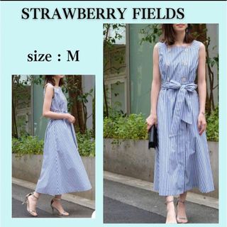 ストロベリーフィールズ(STRAWBERRY-FIELDS)のSTRAWBERRY FIELDS【ストロベリーフィールズ】ワンピース　Ｍ(ロングワンピース/マキシワンピース)