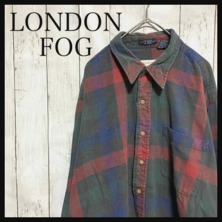 LONDONFOG - ロンドンフォグ 長袖フランネルチェックシャツ90s Z1166