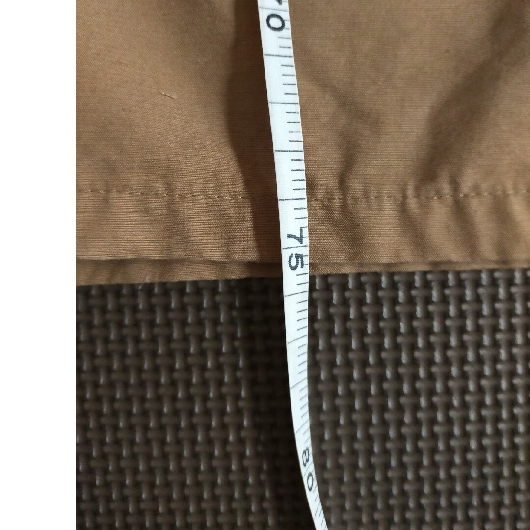 【Lサイズ】フロントボタンスカート　ブラウン　共布ベルト付き　ひざ下丈　ポケット レディースのスカート(ロングスカート)の商品写真
