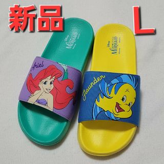 Disney - 【新品】ディズニー アリエル&フランダー サンダル　リトルマーメイド　Ｌサイズ