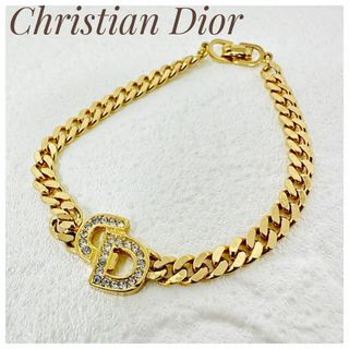 Christian Dior - クリスチャンディオール  CD ロゴ ブレスレット  ラインストーン