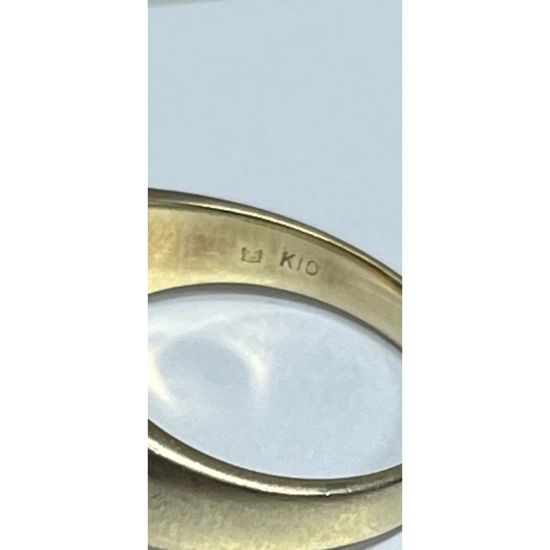 10K 10金　シグネットリング　ピンキーリング メンズのアクセサリー(リング(指輪))の商品写真