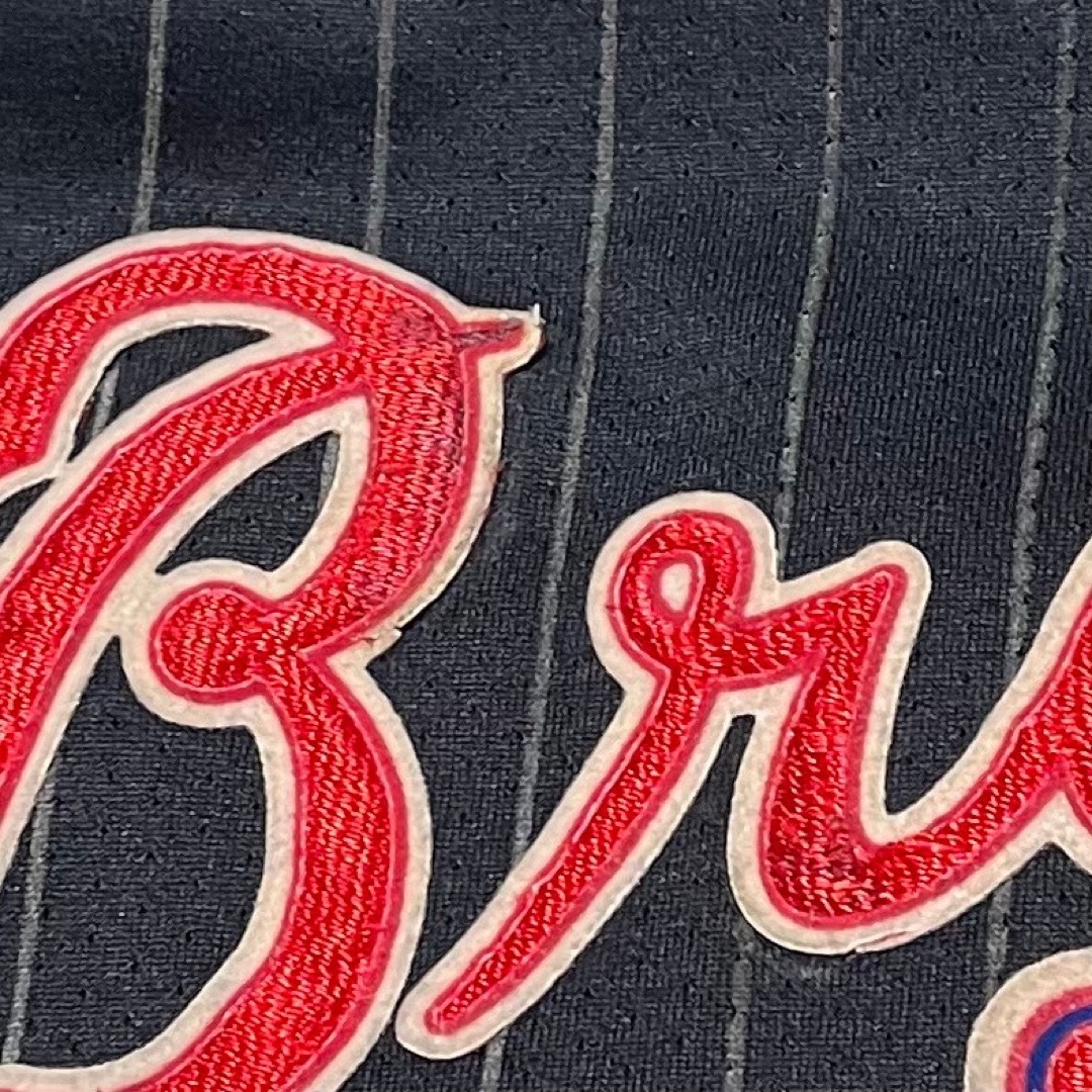 Majestic(マジェスティック)の90s USA製 majestic MLB Braves ベースボールシャツ　 メンズのトップス(シャツ)の商品写真