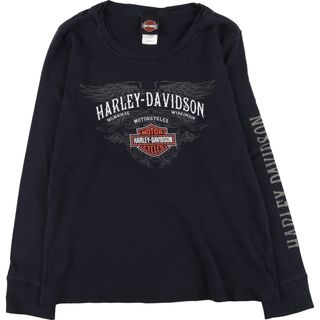 ハーレーダビッドソン(Harley Davidson)の古着 ハーレーダビッドソン Harley-Davidson ロングTシャツ ロンT レディースXXL /eaa433131(Tシャツ(長袖/七分))