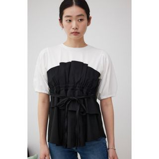 アズールバイマウジー(AZUL by moussy)のビスチェレイヤードトップス(カットソー(長袖/七分))