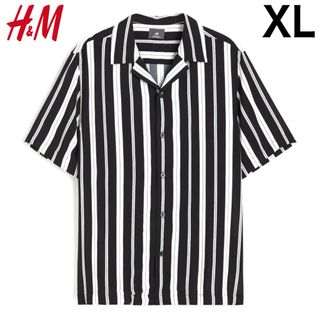 エイチアンドエム(H&M)の新品 H&M リゾート ストライプ シャツ XL(シャツ)