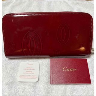 カルティエ(Cartier)のカルティエ　ハッピーバースデー　Cartie ラウンドファスナー　長財布(財布)