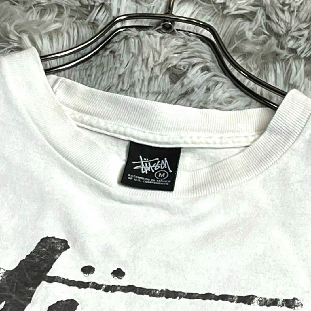 STUSSY(ステューシー)のSTUSSY ビッグプリントTシャツ　半袖　Mサイズ　メンズ　ロゴ入り　廃盤品 メンズのトップス(Tシャツ/カットソー(半袖/袖なし))の商品写真