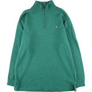 Ralph Lauren - 古着 ラルフローレン Ralph Lauren POLO RALPH LAUREN ハーフジップスウェットシャツ トレーナー メンズXL /eaa427265