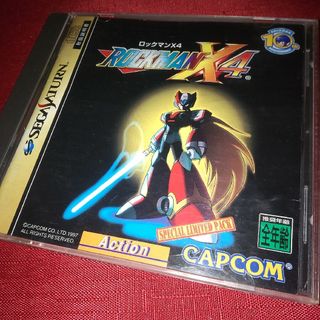 カプコン(CAPCOM)のロックマンX4【セガサターン】(家庭用ゲームソフト)