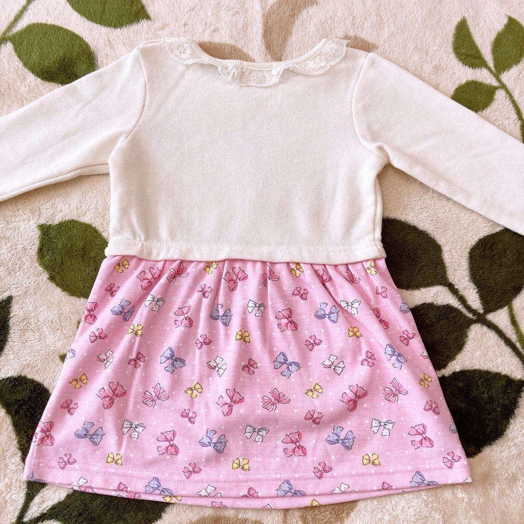 motherways(マザウェイズ)の長袖ワンピース　スカート　90 キッズ/ベビー/マタニティのキッズ服女の子用(90cm~)(ワンピース)の商品写真