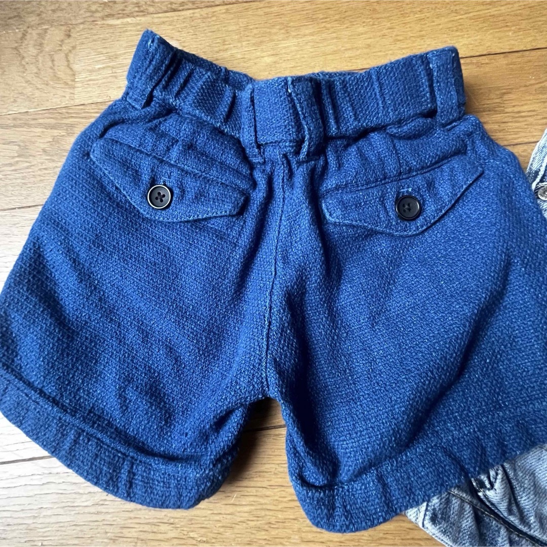 babyGAP(ベビーギャップ)のbaiya男の子ハーフパンツ短パンまとめ売り90紺色デニム春夏ベビーギャップ キッズ/ベビー/マタニティのキッズ服男の子用(90cm~)(パンツ/スパッツ)の商品写真