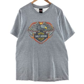 ハーレーダビッドソン(Harley Davidson)の古着 90年代 ハーレーダビッドソン Harley-Davidson モーターサイクル バイクTシャツ USA製 メンズXL ヴィンテージ /eaa382564(Tシャツ/カットソー(半袖/袖なし))