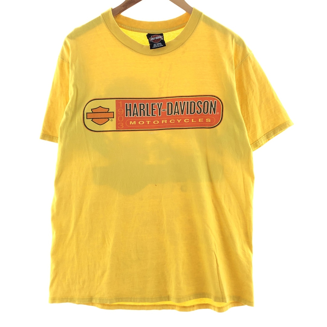 Harley Davidson(ハーレーダビッドソン)の古着 00年代 ハーレーダビッドソン Harley-Davidson モーターサイクル バイクTシャツ USA製 メンズL /eaa382896 メンズのトップス(Tシャツ/カットソー(半袖/袖なし))の商品写真