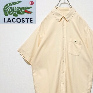 ラコステ(LACOSTE)のラコステ ワンポイント 刺繍 ロゴ ビックサイズ 半袖 シャツ(シャツ)