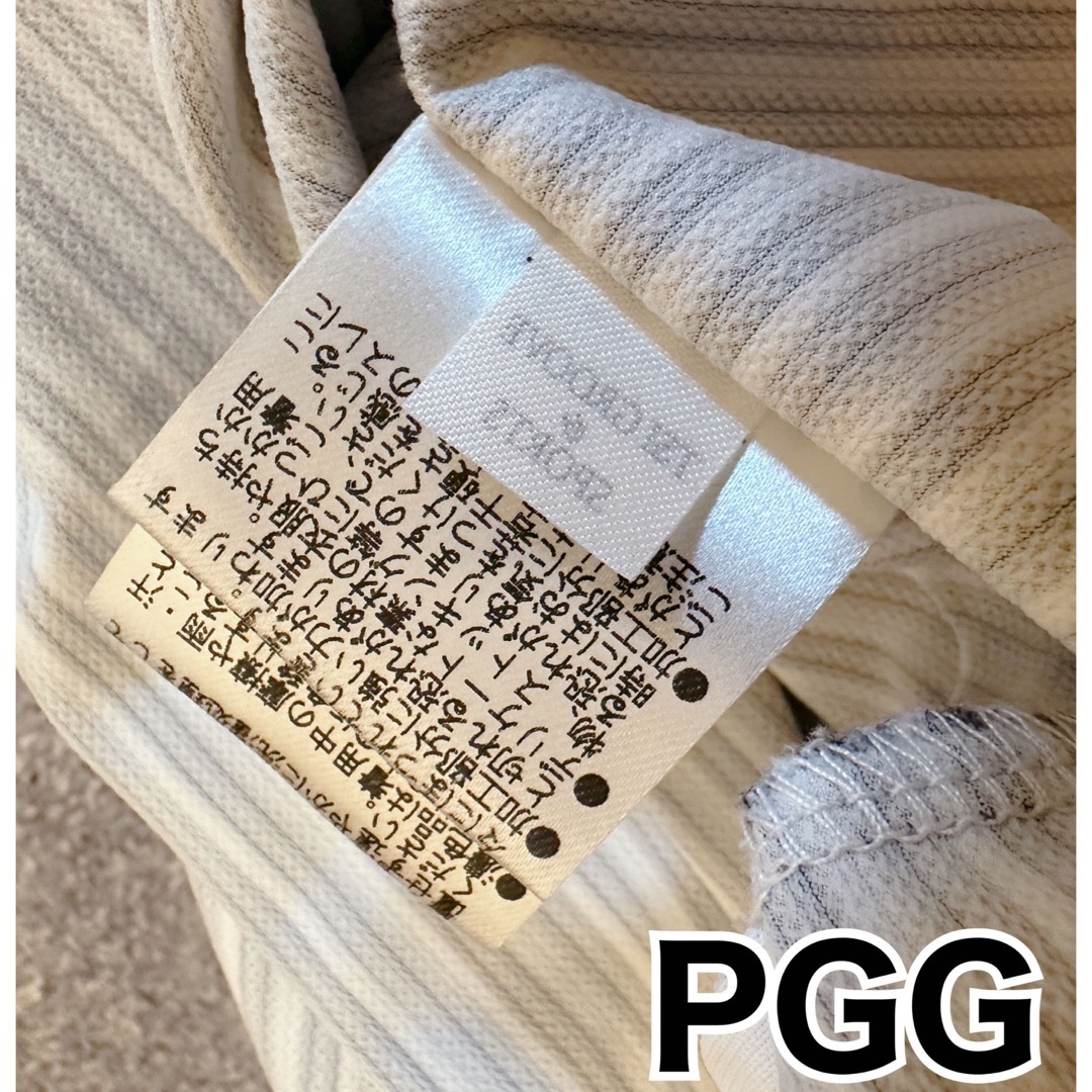 PEARLY GATES(パーリーゲイツ)のパーリーゲイツ　PGG ノースリーブ　ワンピース　ボーダー　サイズ1 スポーツ/アウトドアのゴルフ(ウエア)の商品写真