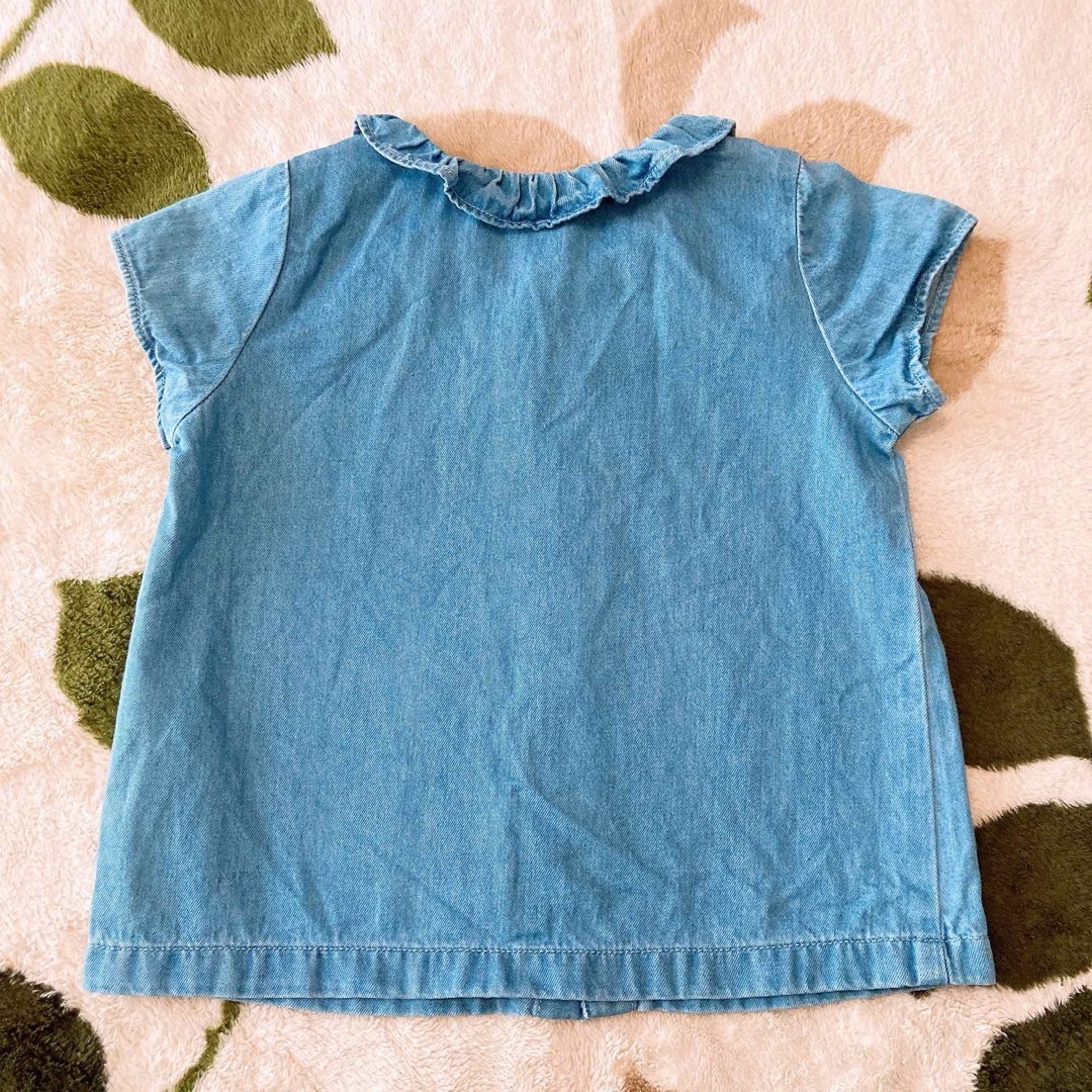 PETIT BATEAU(プチバトー)の半袖トップス　カットソー　90 キッズ/ベビー/マタニティのキッズ服女の子用(90cm~)(Tシャツ/カットソー)の商品写真