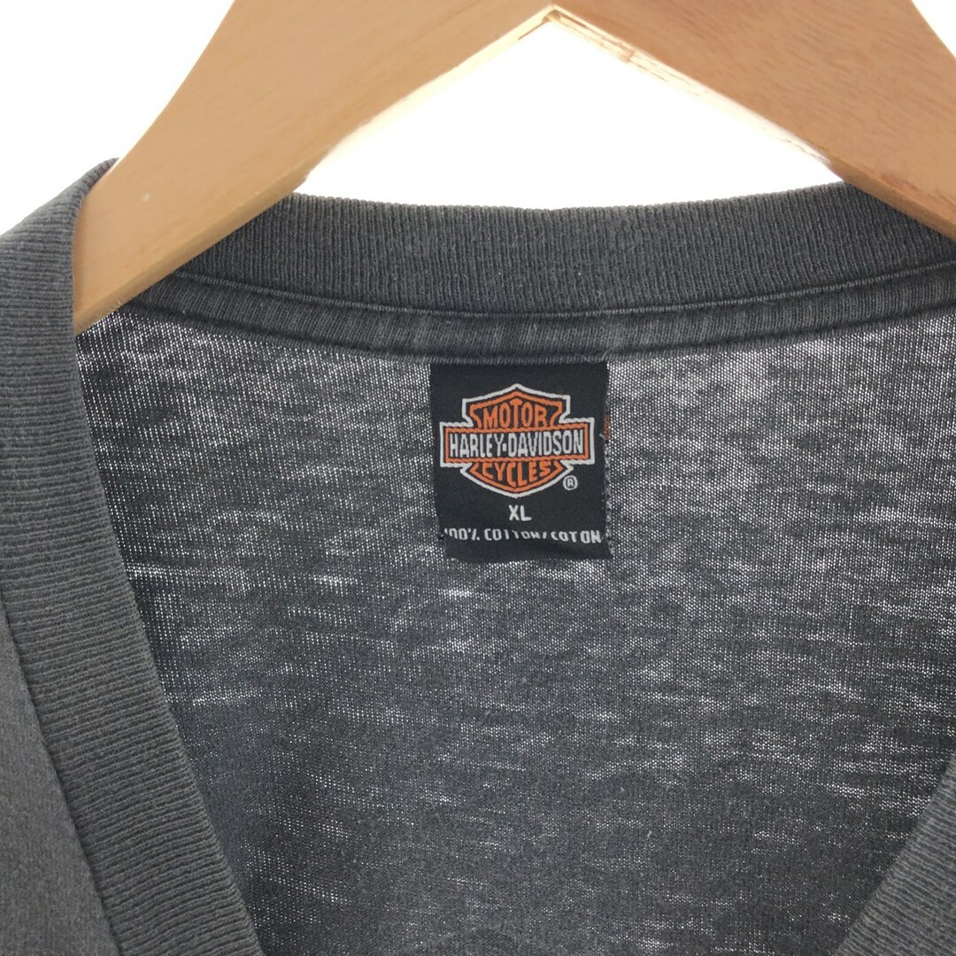 Harley Davidson(ハーレーダビッドソン)の古着 90年代 ハーレーダビッドソン Harley-Davidson モーターサイクル バイクTシャツ USA製 メンズXL /eaa382745 メンズのトップス(Tシャツ/カットソー(半袖/袖なし))の商品写真