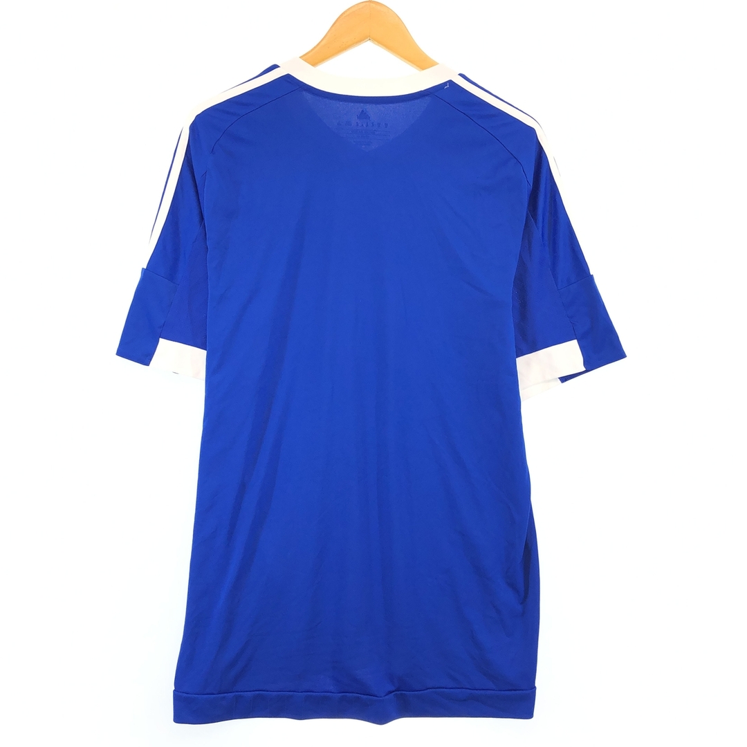 adidas(アディダス)の古着 アディダス adidas CLIMA COOL Vネック ゲームシャツ サッカーシャツ メンズXL /eaa413538 メンズのトップス(Tシャツ/カットソー(半袖/袖なし))の商品写真