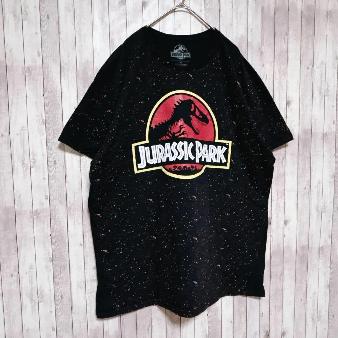 古着　Jurassic Park ジュラシックパーク 恐竜 ロゴTシャツ 半袖 メンズのトップス(Tシャツ/カットソー(半袖/袖なし))の商品写真