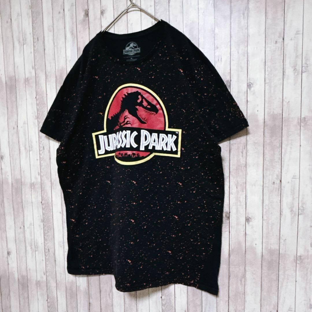 古着　Jurassic Park ジュラシックパーク 恐竜 ロゴTシャツ 半袖 メンズのトップス(Tシャツ/カットソー(半袖/袖なし))の商品写真