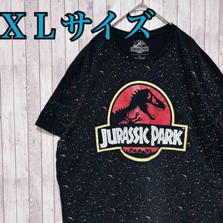 古着　Jurassic Park ジュラシックパーク 恐竜 ロゴTシャツ 半袖(Tシャツ/カットソー(半袖/袖なし))