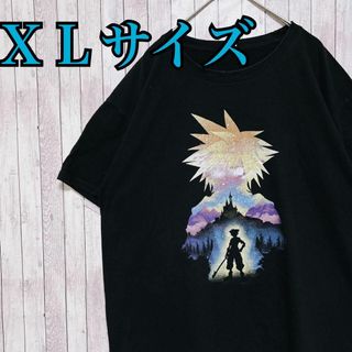 古着 KINGDOM HEARTS ソラ プリントTシャツ センターロゴ　半袖(Tシャツ/カットソー(半袖/袖なし))