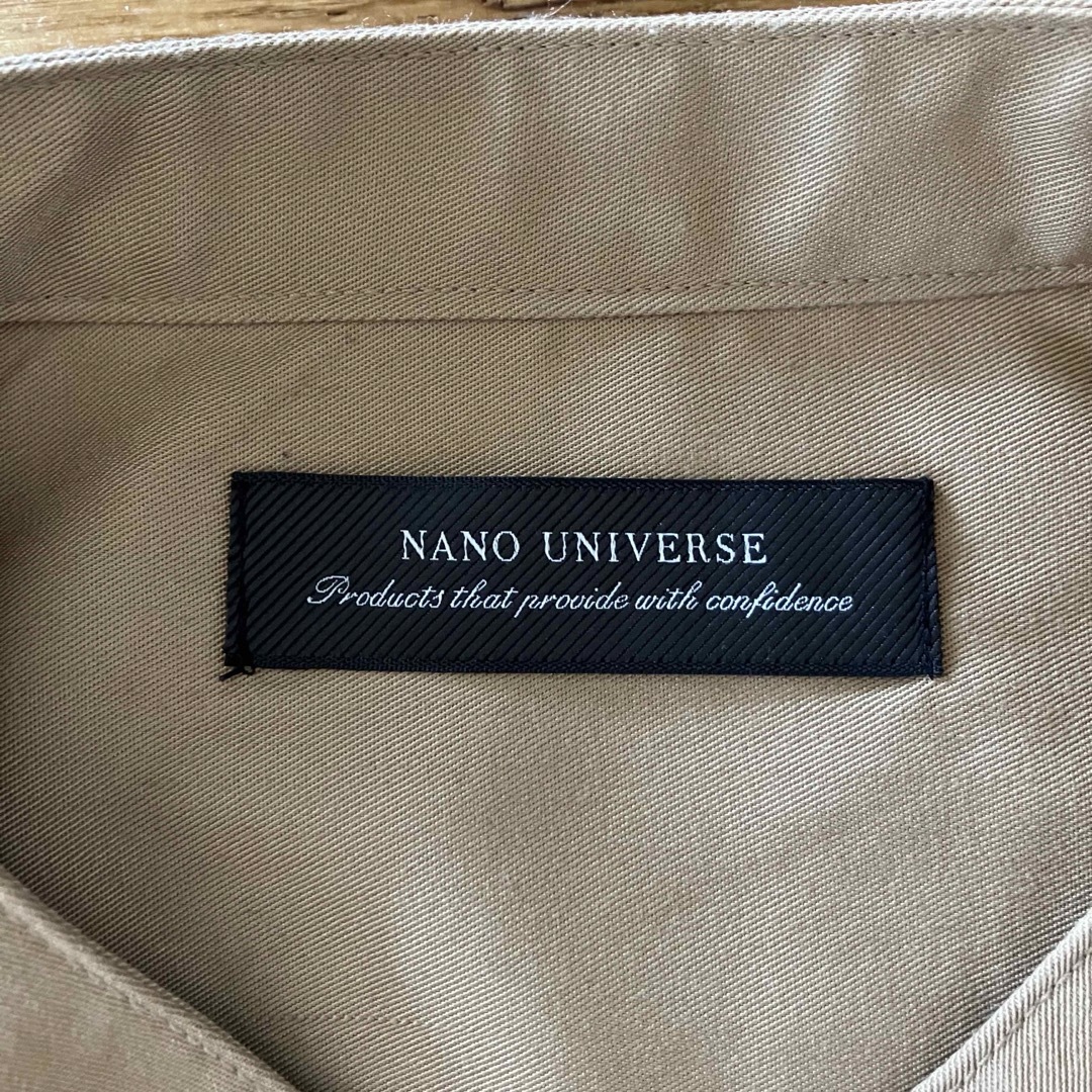 nano・universe(ナノユニバース)のノーカラーシャツ Ｓ ナノユニバース メンズのトップス(シャツ)の商品写真