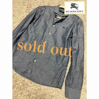 バーバリーブラックレーベル(BURBERRY BLACK LABEL)のsold out❤️バーバリーブラックレーベル　シャツダンガリーシャツカッター(シャツ)