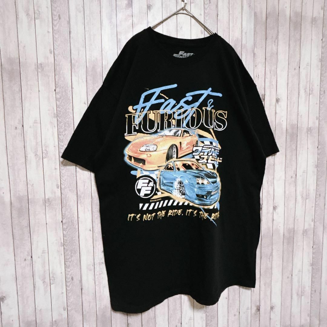 古着 ワイルドスピード　ムービーTシャツ　センターロゴ　size XL 半袖 メンズのトップス(Tシャツ/カットソー(半袖/袖なし))の商品写真