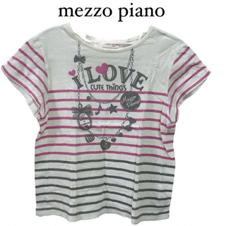 メゾピアノ(mezzo piano)の《mezzo piano》最終値下げ 子供服 Tシャツ 半袖 140cm キッズ(Tシャツ/カットソー)