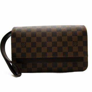 ルイヴィトン(LOUIS VUITTON)のルイ ヴィトン LOUIS VUITTON クラッチバッグ ダミエ サンルイ ダミエキャンバス ブラウン メンズ N51993 送料無料【中古】 w0147g(セカンドバッグ/クラッチバッグ)