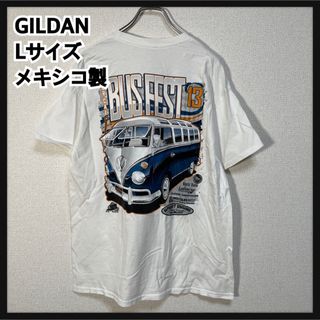 ギルタン(GILDAN)の【ギルダン】メキシコ製半袖Tシャツ　フォルクスワーゲン　白T　企業ロゴF9(Tシャツ/カットソー(半袖/袖なし))