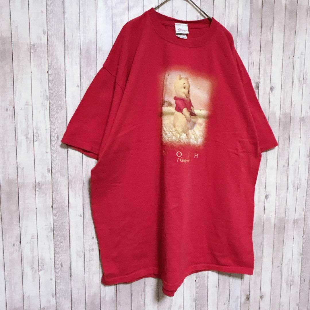 古着　Disney ディズニー くまのプーさん キャラ Tシャツ 半袖 輸入品 メンズのトップス(Tシャツ/カットソー(半袖/袖なし))の商品写真