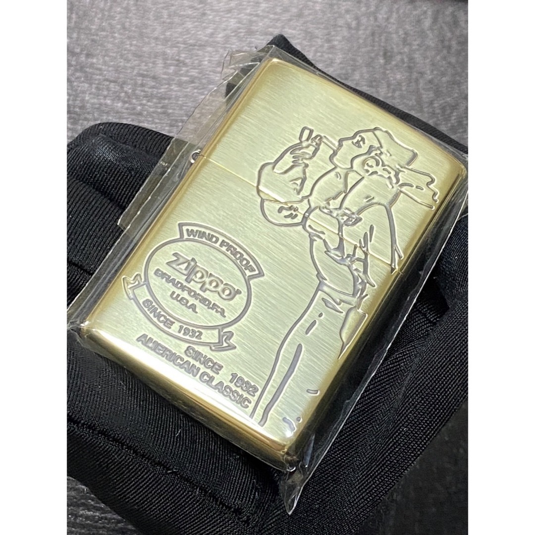 zippo ウィンディ ゴールド 前面刻印 希少モデル 2023年製 メンズのメンズ その他(その他)の商品写真