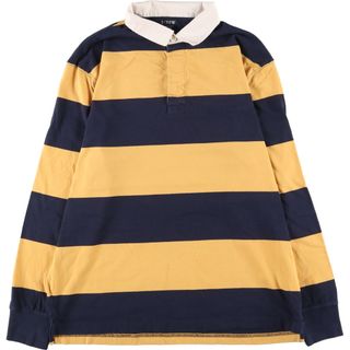 ジェイクルー(J.Crew)の古着 ジェイクルー J.Crew 長袖 ボーダー ポロシャツ メンズL /eaa438651(ポロシャツ)