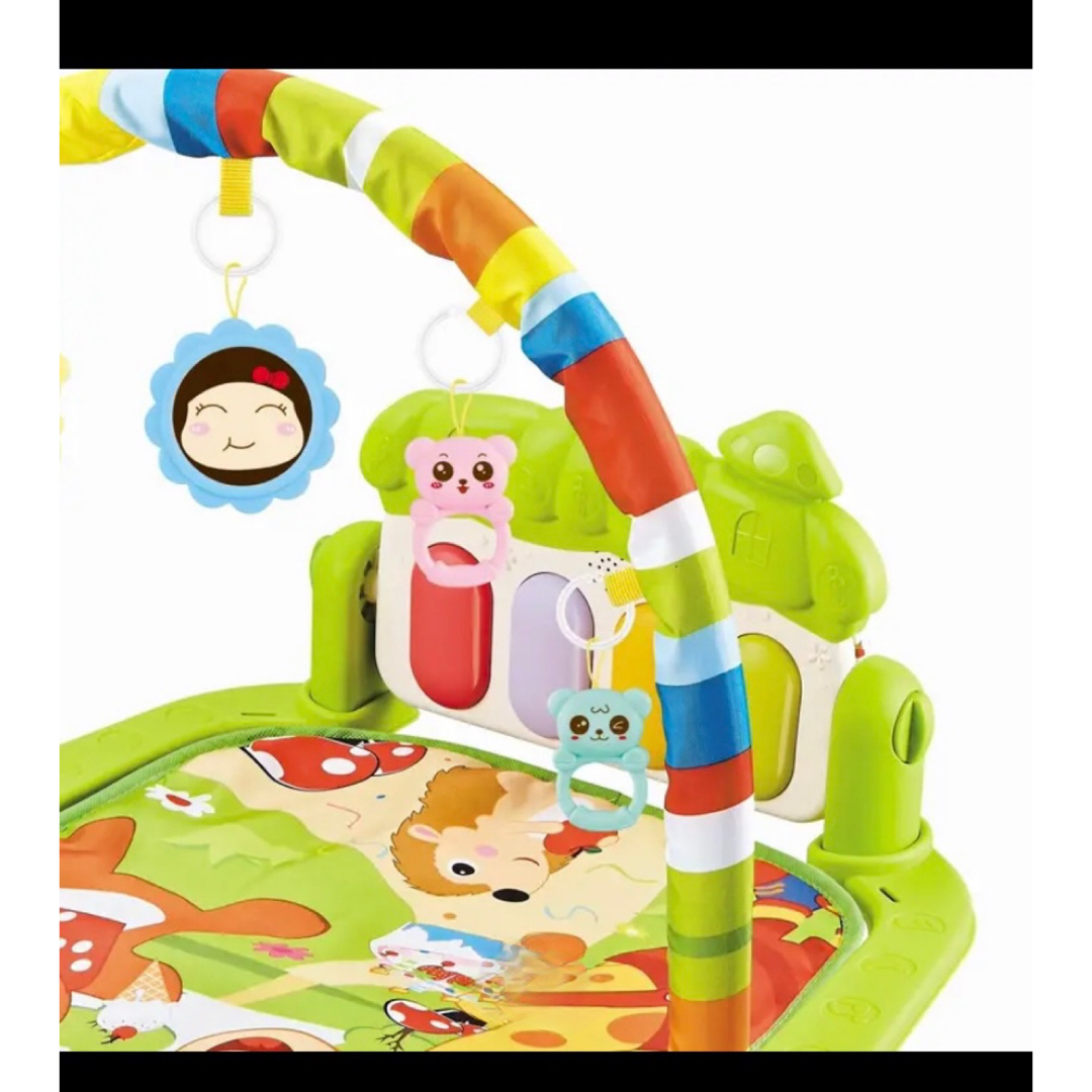 【新品未使用】知育 教育 ベビージム プレイマット 出産祝い 0歳 新生児から キッズ/ベビー/マタニティのおもちゃ(ベビージム)の商品写真