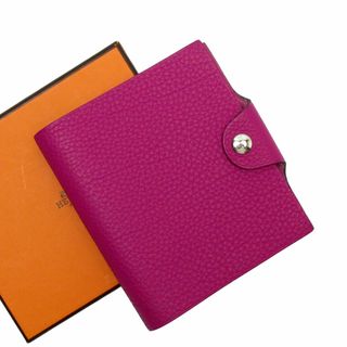 Hermes - エルメス HERMES  ノートカバー ユリス レザー パープル シルバー ユニセックス 送料無料【中古】 w0155g