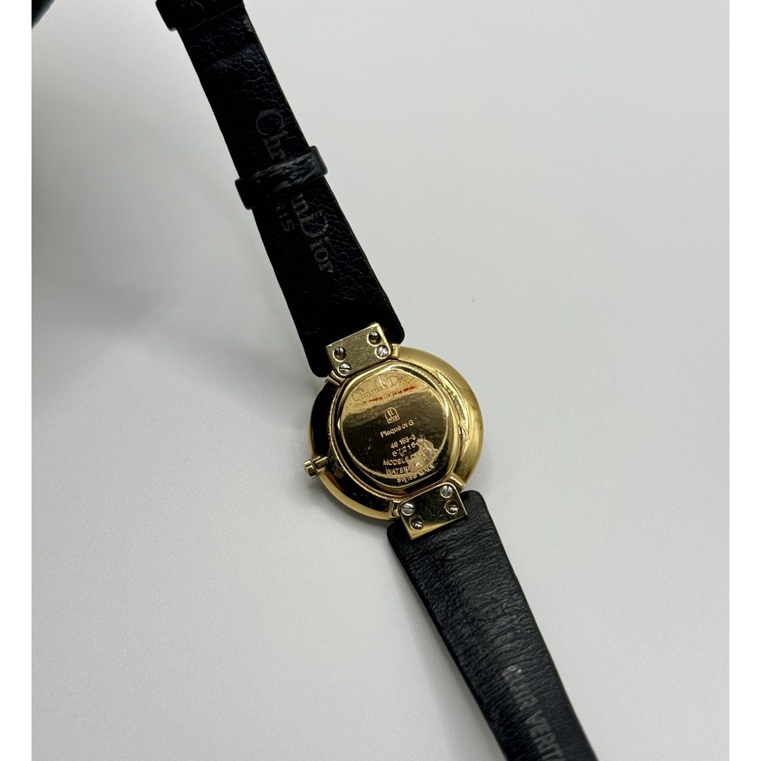Christian Dior(クリスチャンディオール)のCHRISTIAN DIOR クリスチャンディオール QZ46153-3黒文字盤 レディースのファッション小物(腕時計)の商品写真